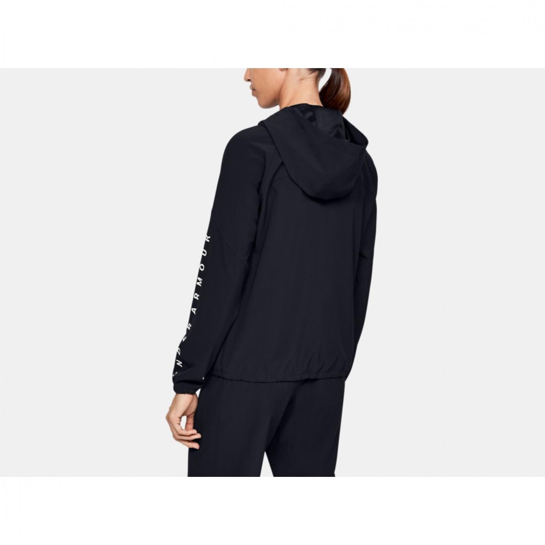 Women's hoodie Under Armour Woven Branded Full Zip