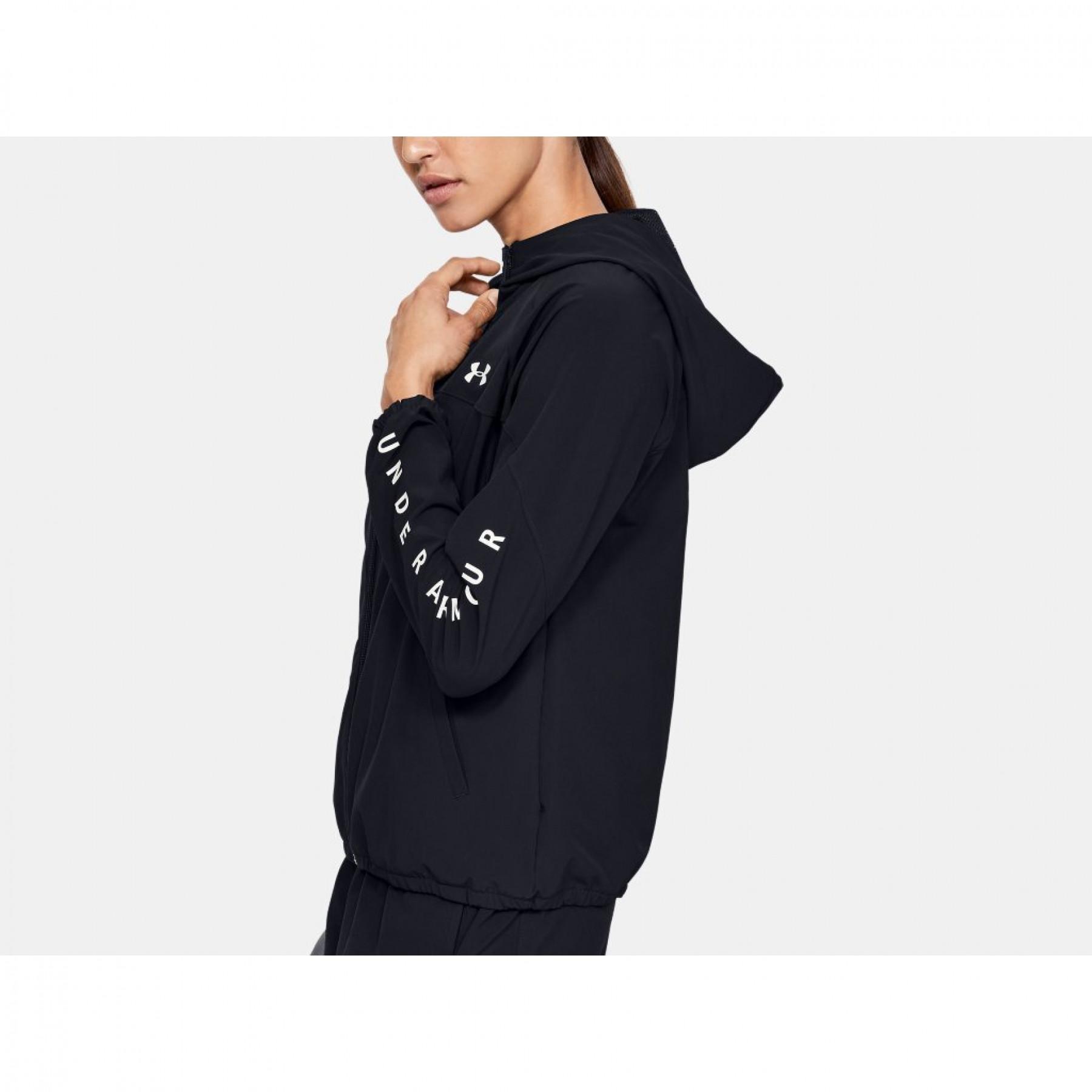 Women's hoodie Under Armour Woven Branded Full Zip