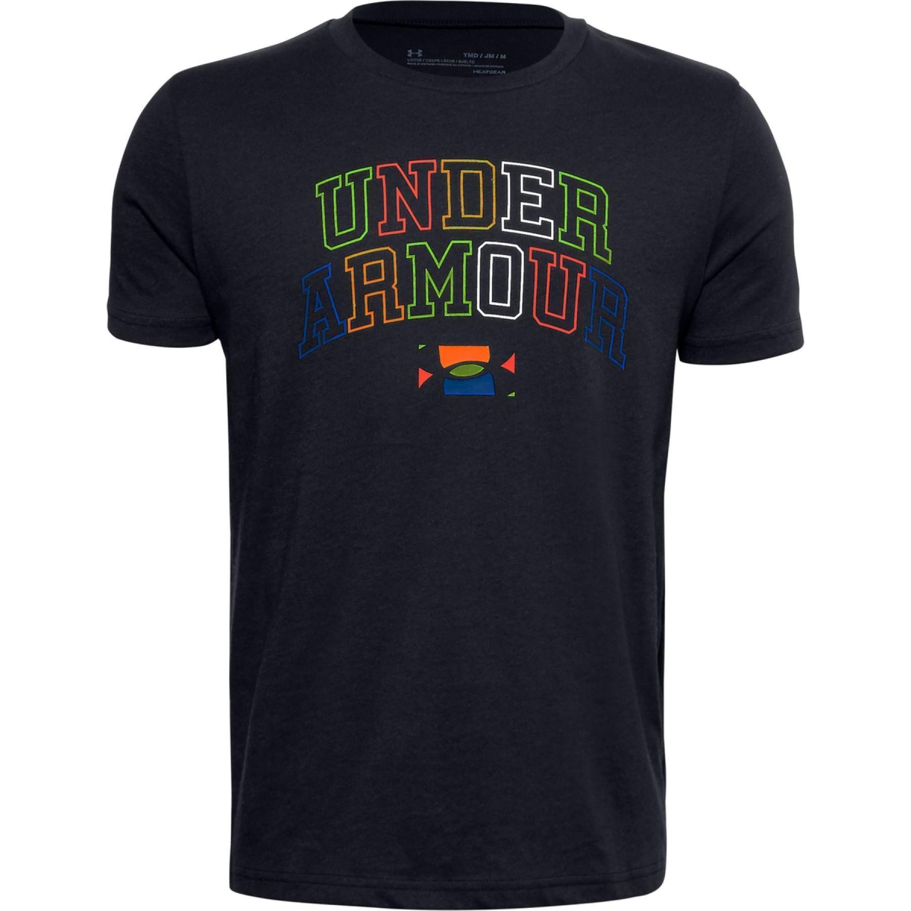 Boy's T-shirt Under Armour Multicolor Wordmark