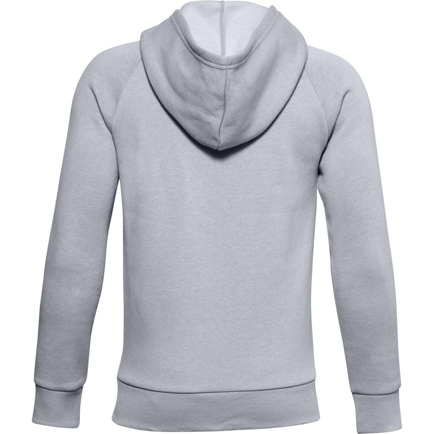 Boy hoodie Under Armour Rival coton Full Zip