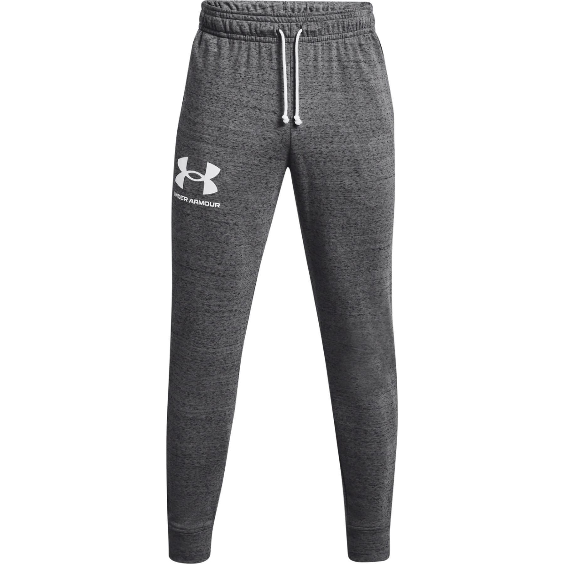 Under Armour Rival terry flared cropped sweatpants in grey