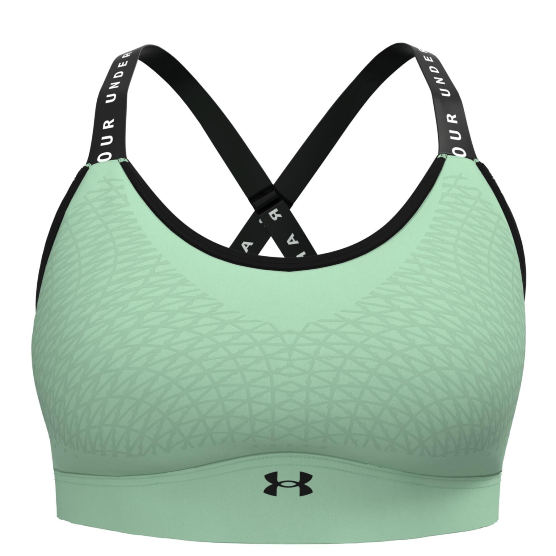 Buy Under Armour Women's Armour Mid Sports Bra, Stealth Gray/Black