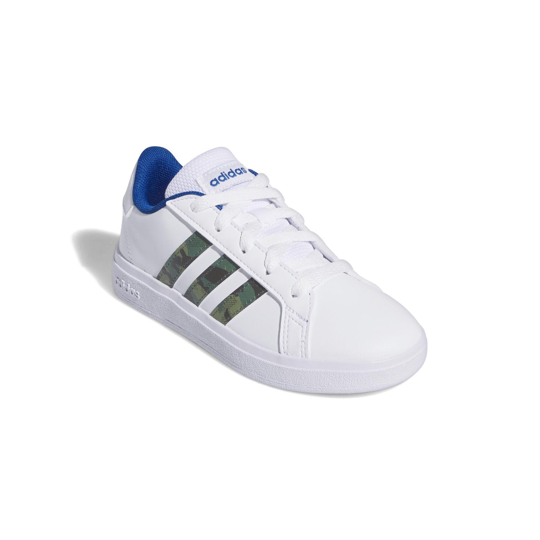 Children's large court lace-up sneakers adidas