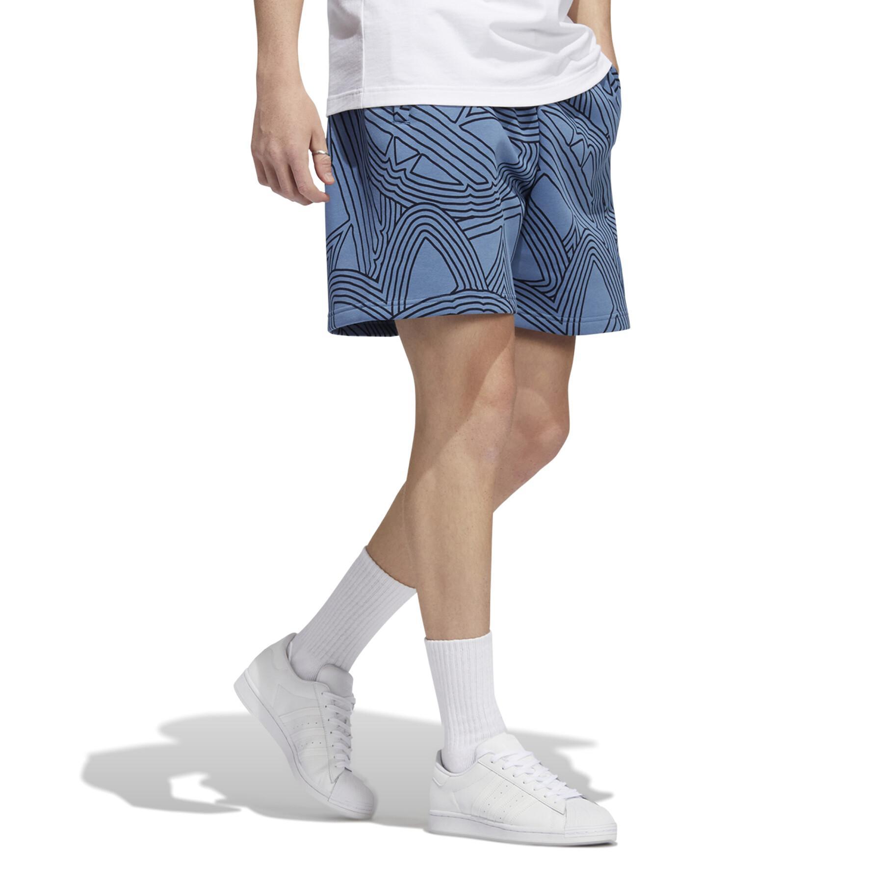 Full length printed shorts adidas Originals Athletic Club