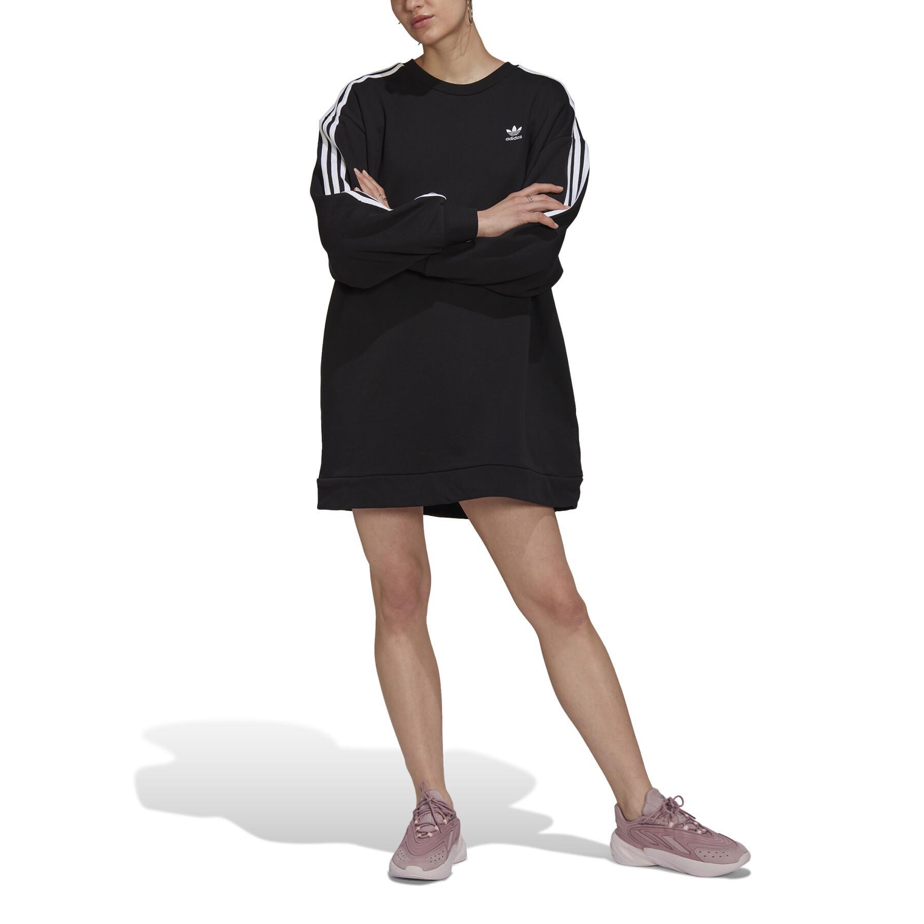 Women's long sleeve sweater dress adidas Originals Adicolor Classics