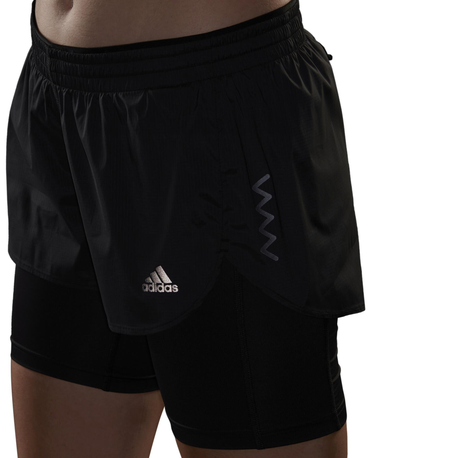 Women's shorts adidas Run Fast Two-in-One