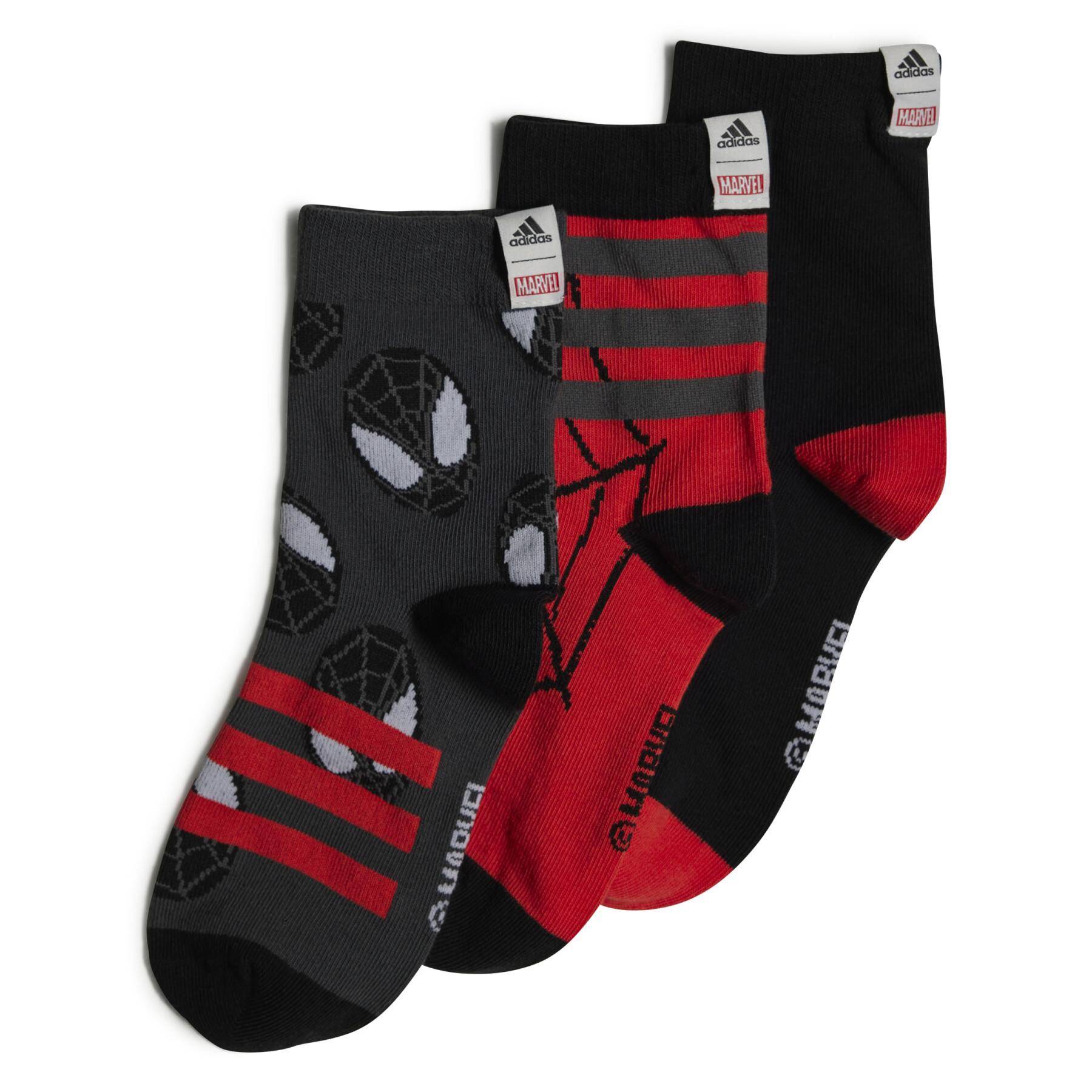Children's mid-calf socks adidas Marvel Spider-Man (x3)