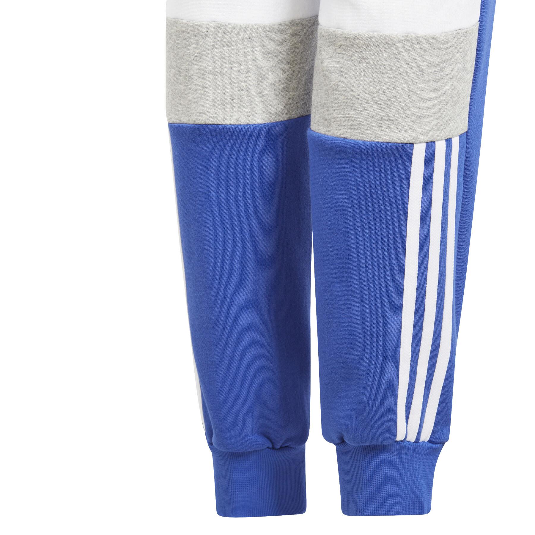 Jogging children's fleece adidas Tiberio 3-Stripes Colorblock
