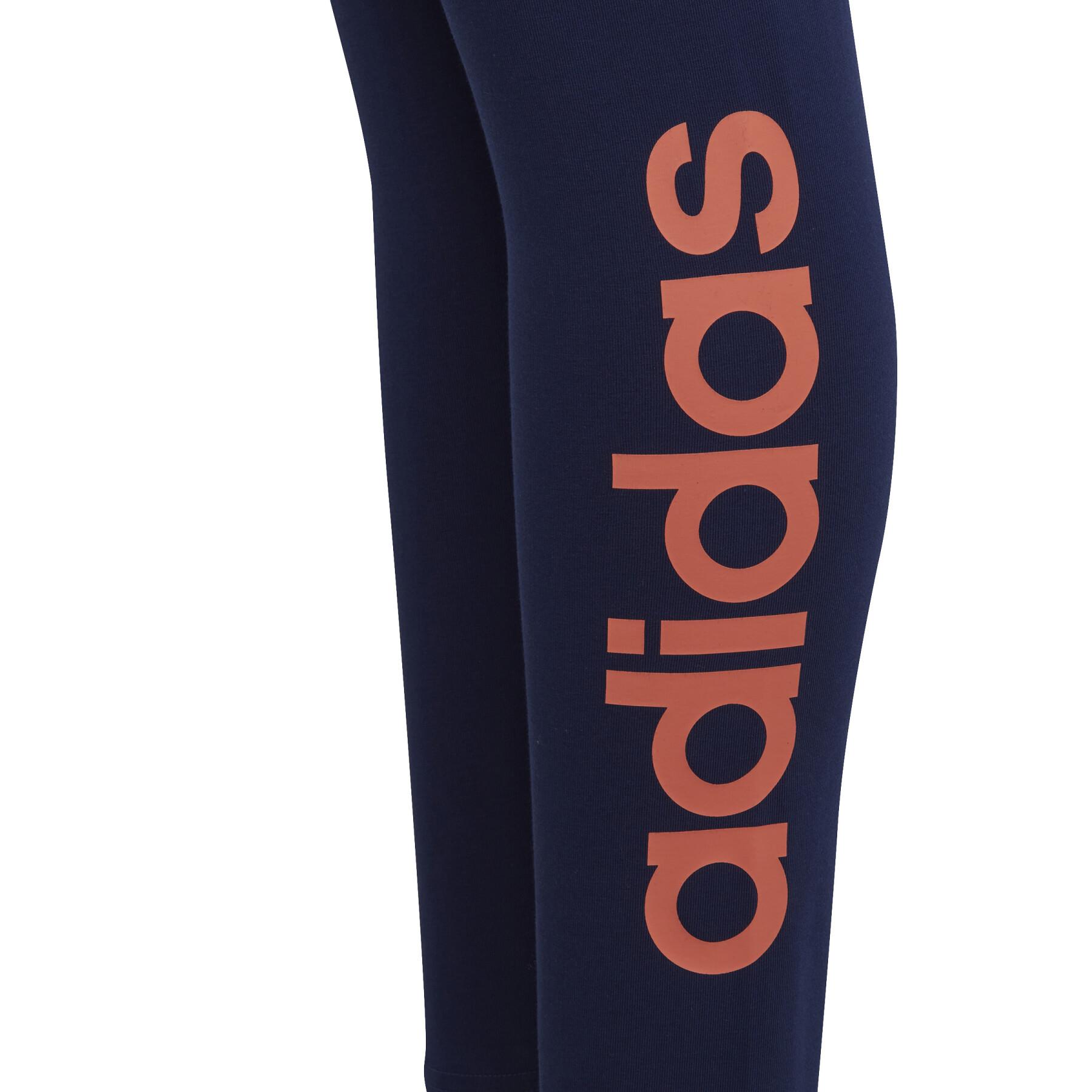 Legging cotton Textile adidas Logo girl - wear Linear Essentials - Baselayers Handball 