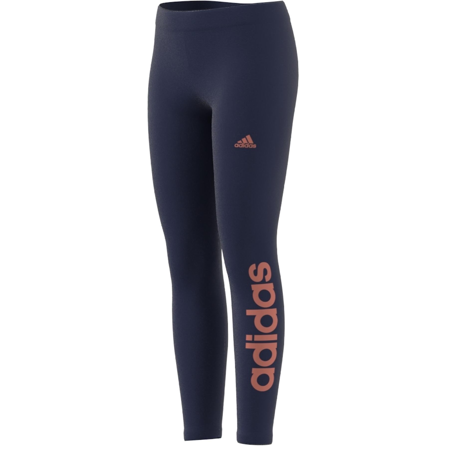 Legging cotton - Logo Textile wear Baselayers Essentials - Handball - Linear girl adidas