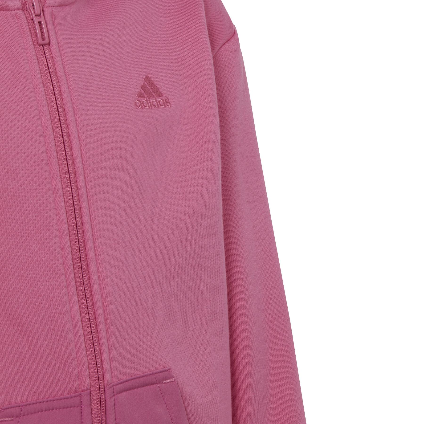 Kid's zip-up hooded track jacket adidas All SZN