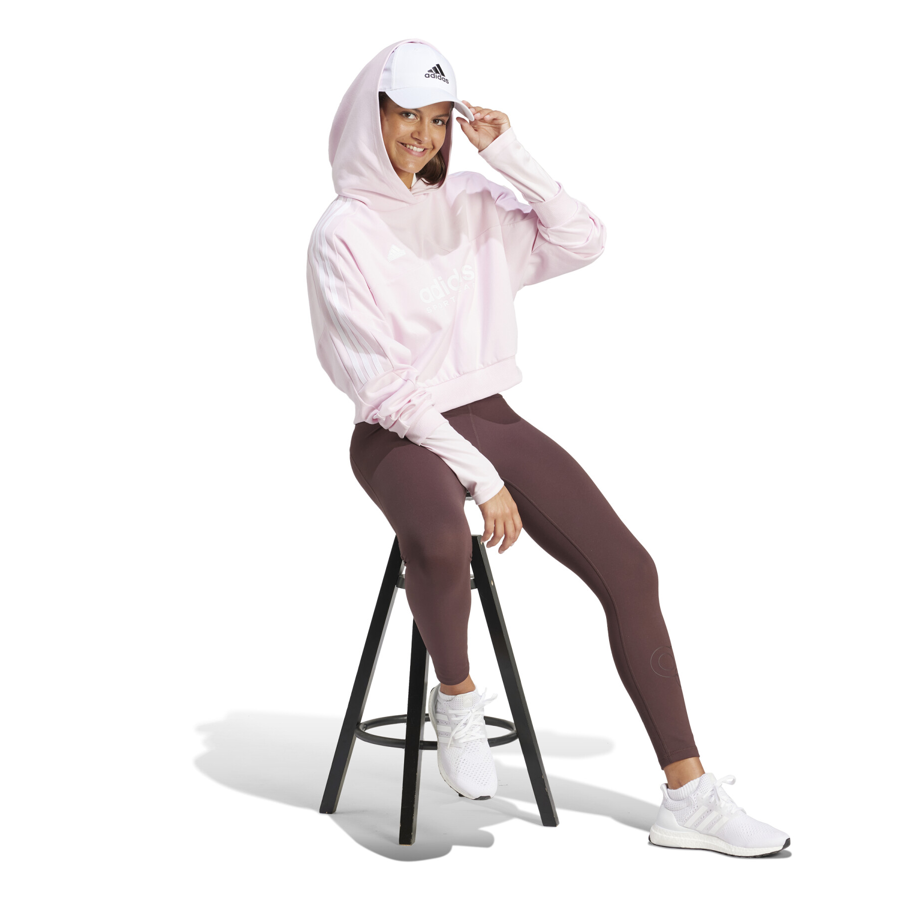 Women's loose-fitting hoodie adidas Tiro 3 Stripes
