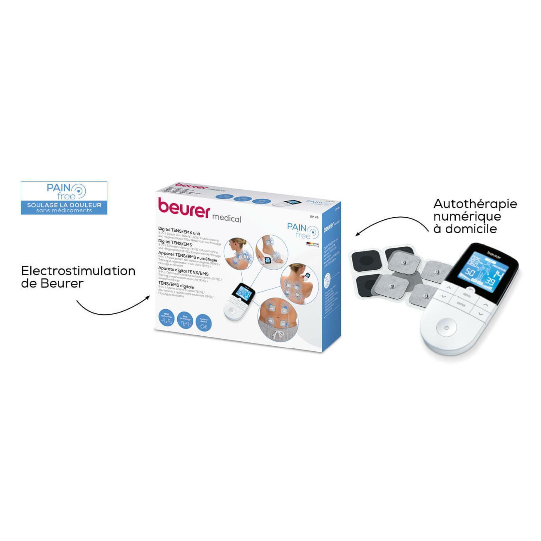 Digital electrostimulation device tens/ems 4 electrodes Beurer EM 49 -  First aid - Care goods - Equipment