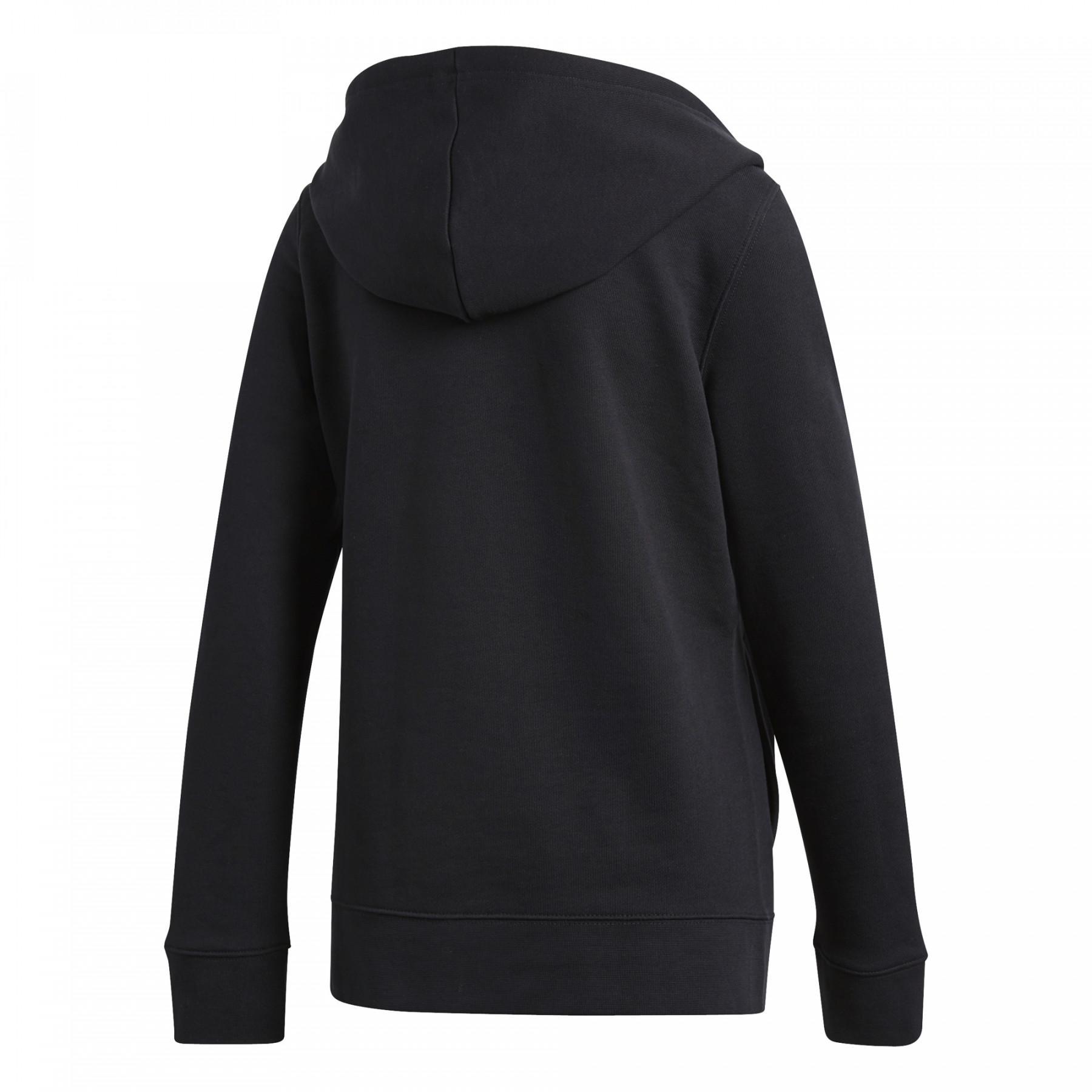 adidas Trefoil logo hoodie woman