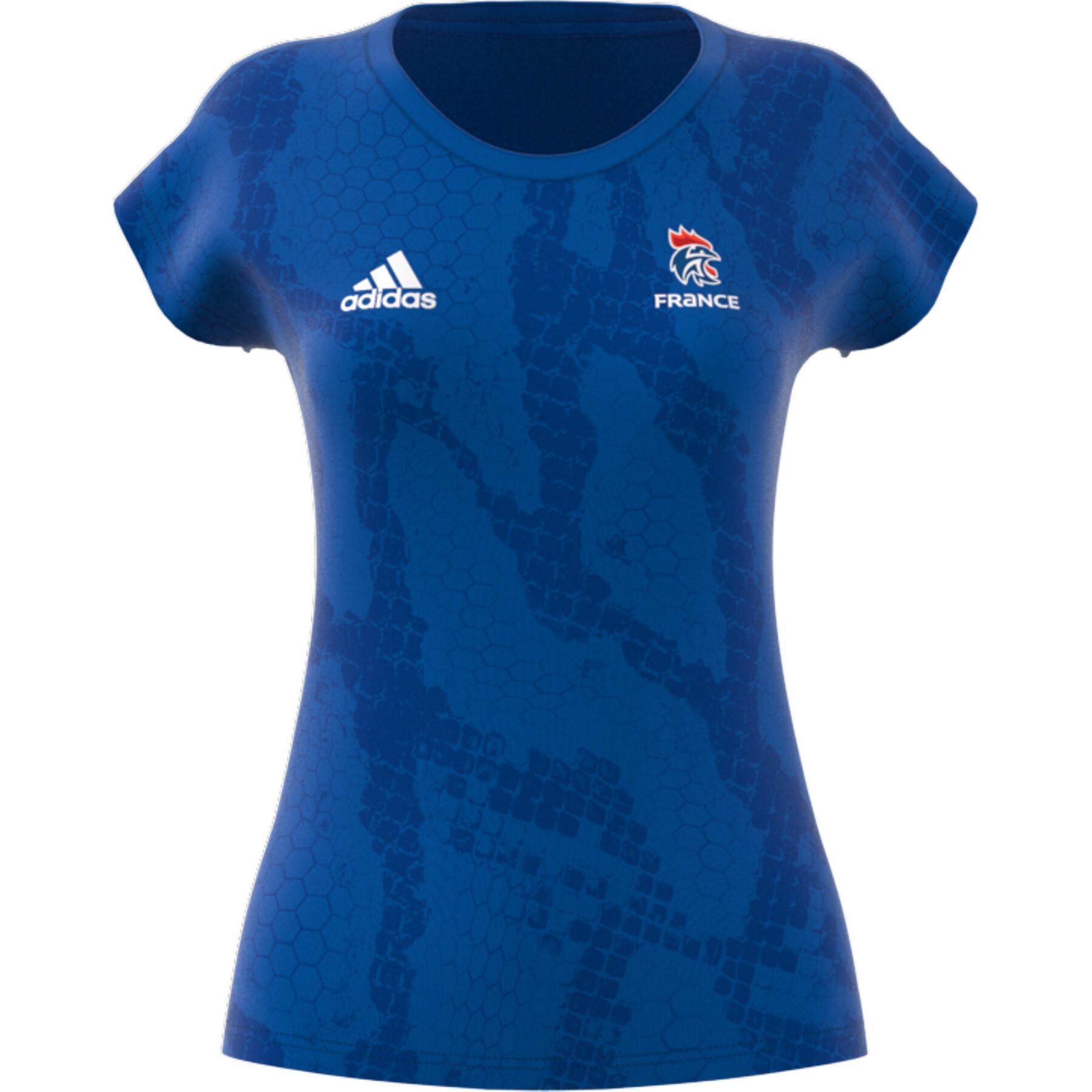 Women's training jersey Adidas Equipe de France Handball 