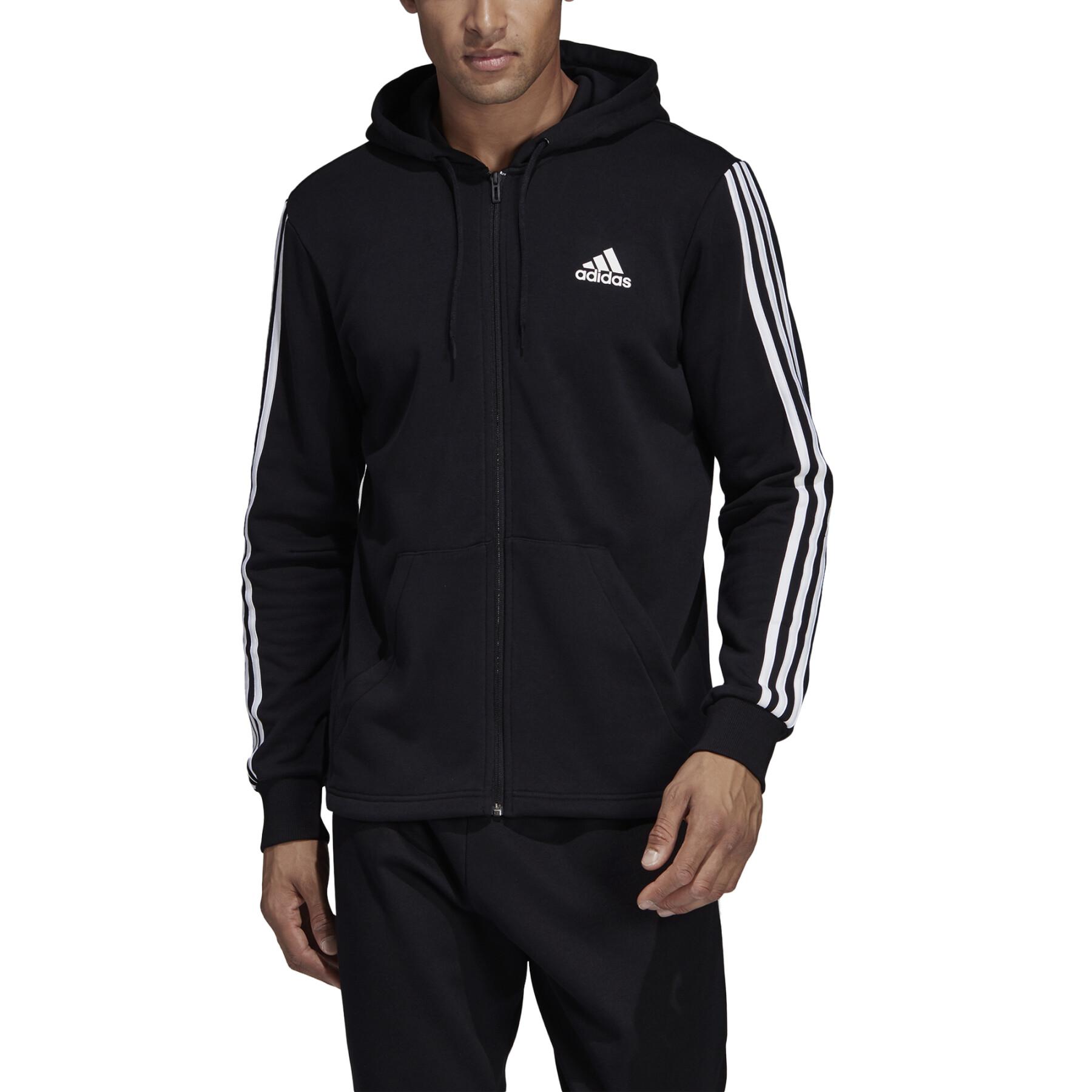 Hooded jacket adidas Must Haves 3-Stripes French Terry