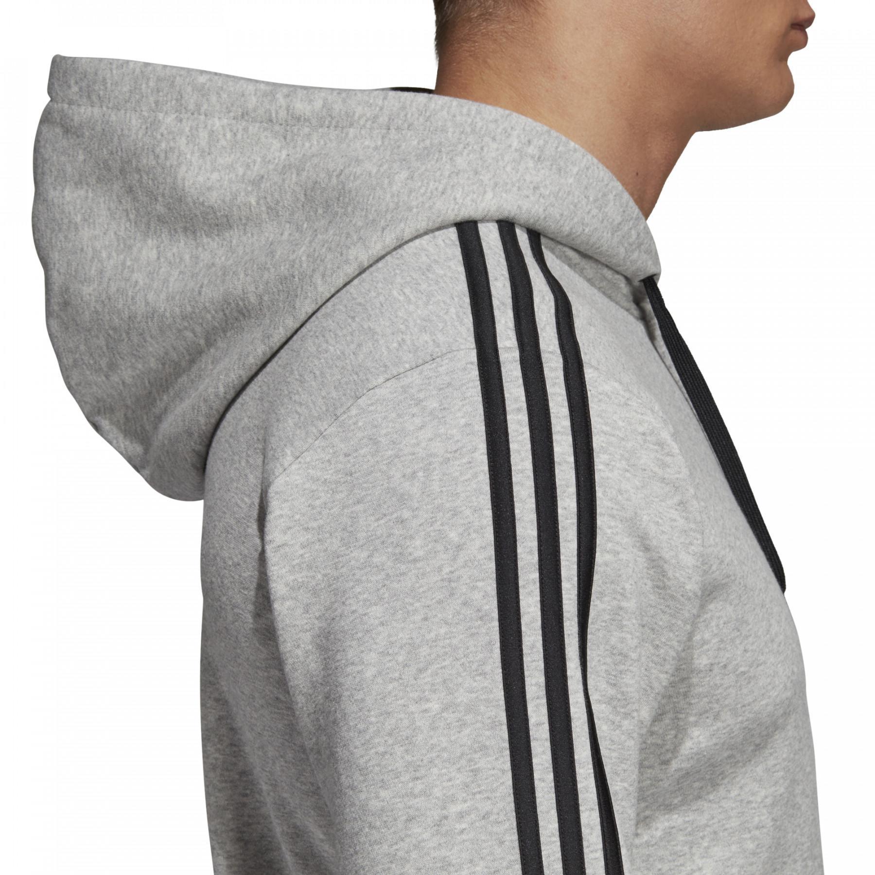 Hooded jacket adidas Essentials 3-Stripes Fleece