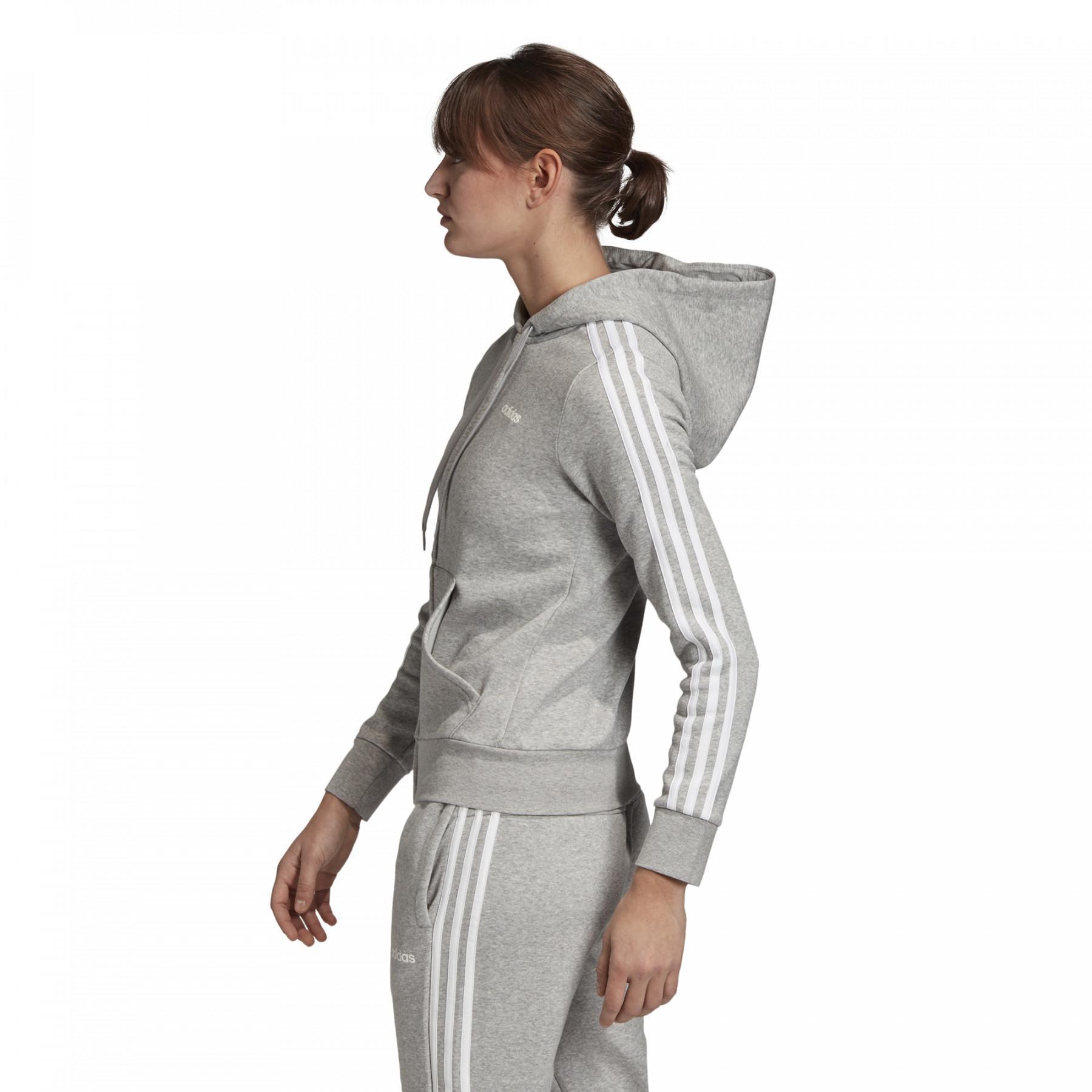 Women's hooded jacket adidas Essentials 3-Stripes Fleece