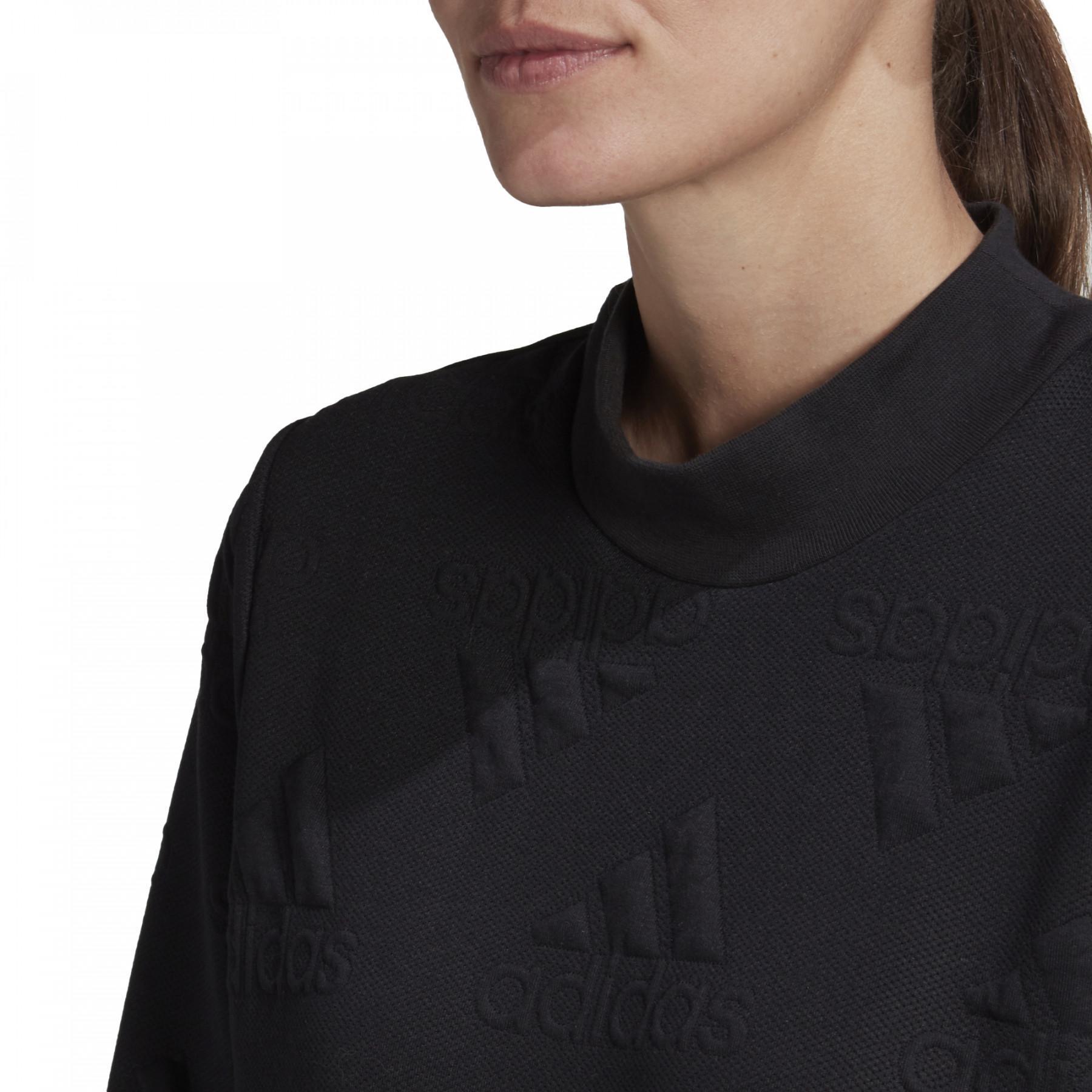 Sweatshirt woman adidas Aeroready Logo Jacquard