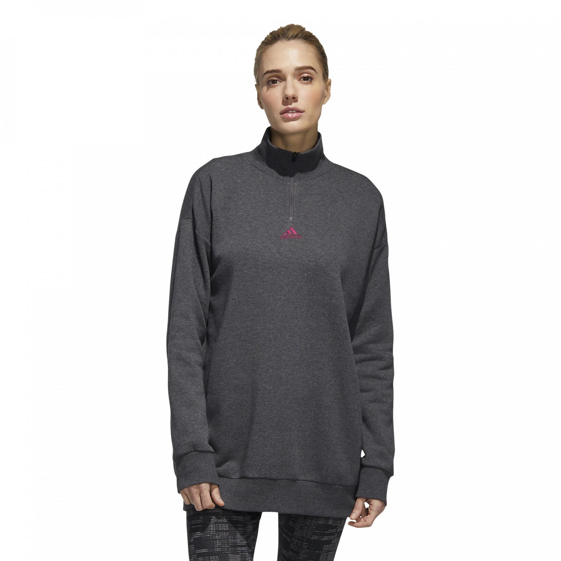 Women's half zip sweatshirt adidas Essentials Comfort Elongated