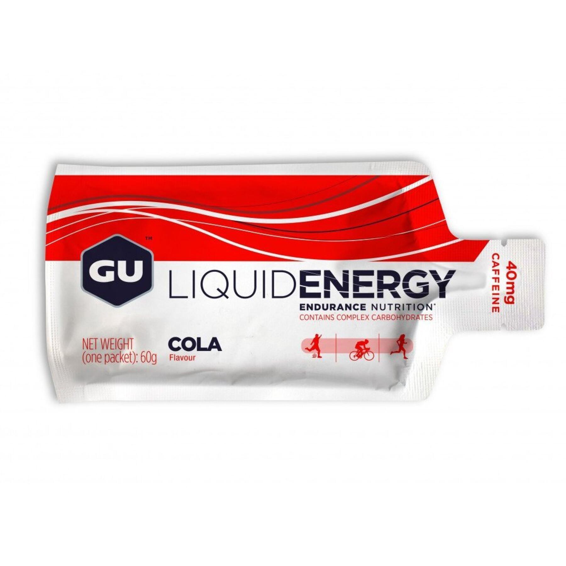Box of 12 energy gels - cola Gu Energy