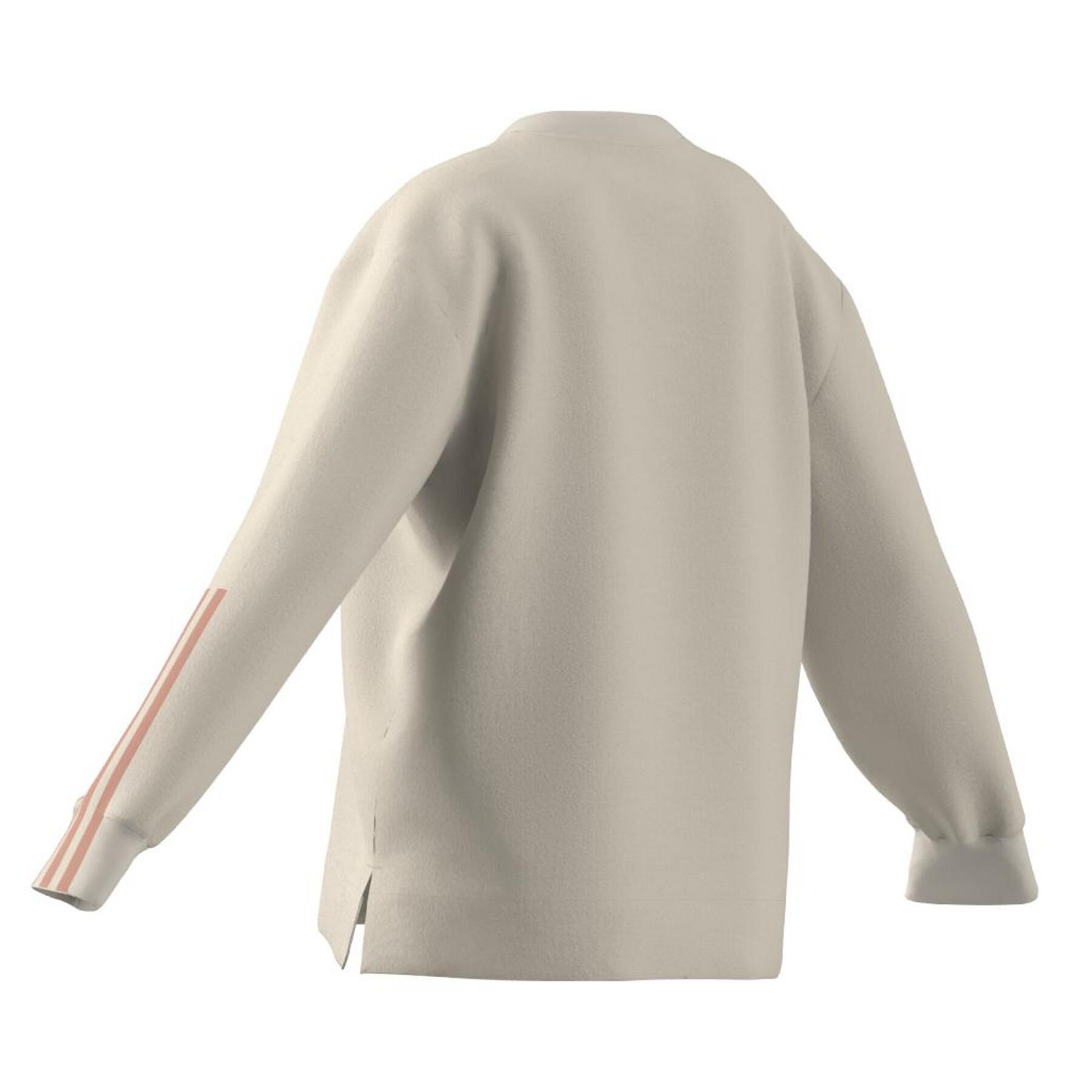 Sweatshirt round neck woman adidas Essentials Relaxed 3-Stripes