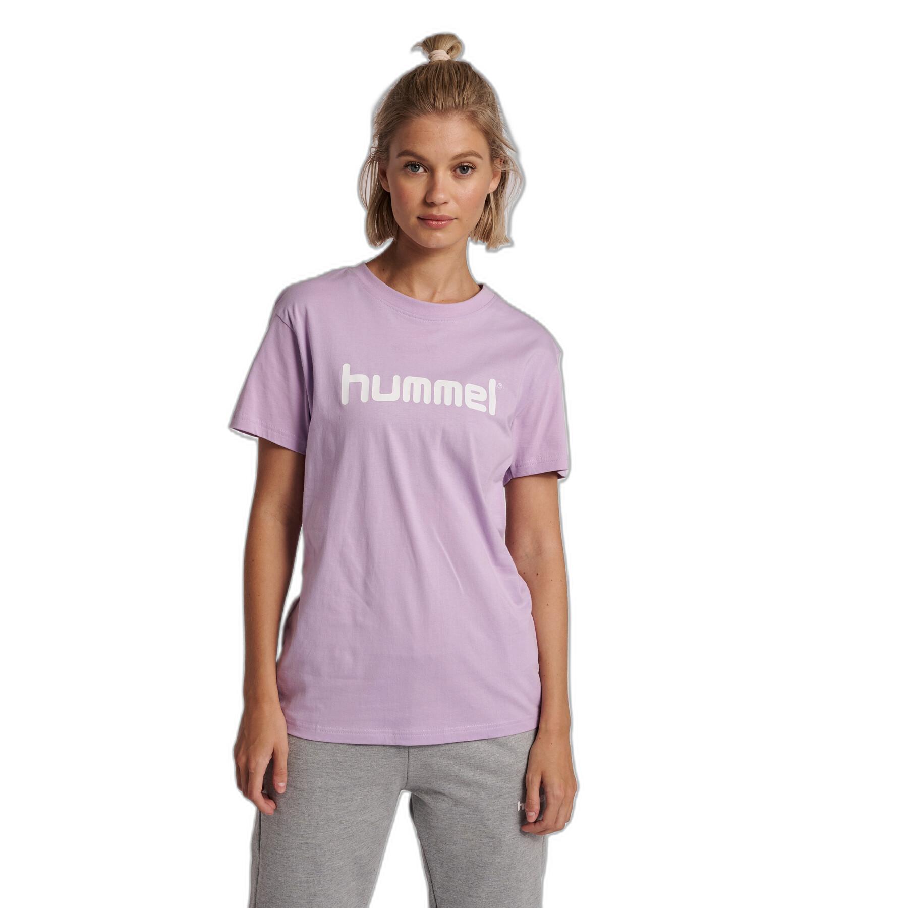 Cotton T-shirt logo woman Hummel GO