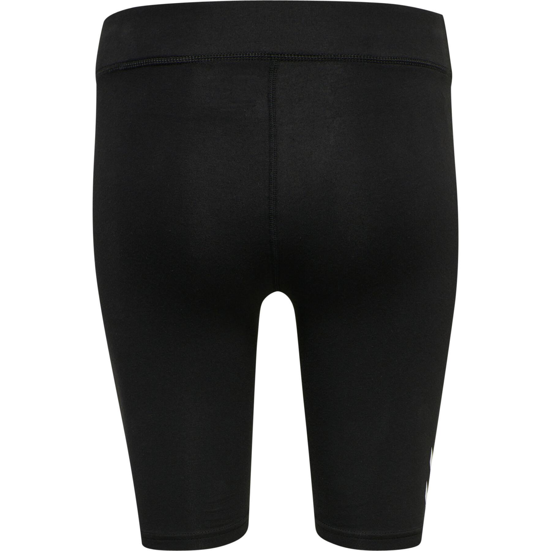 Women's cotton half-high bib shorts Hummel TE Maja