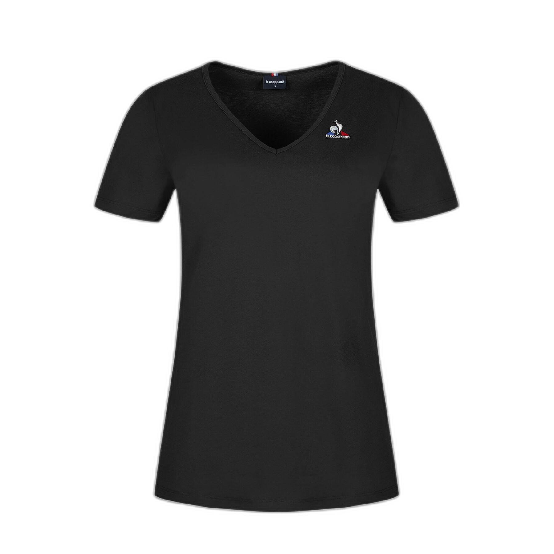 T-shirt v-neck short sleeves woman Le Coq Sportif Ess Col V N°1
