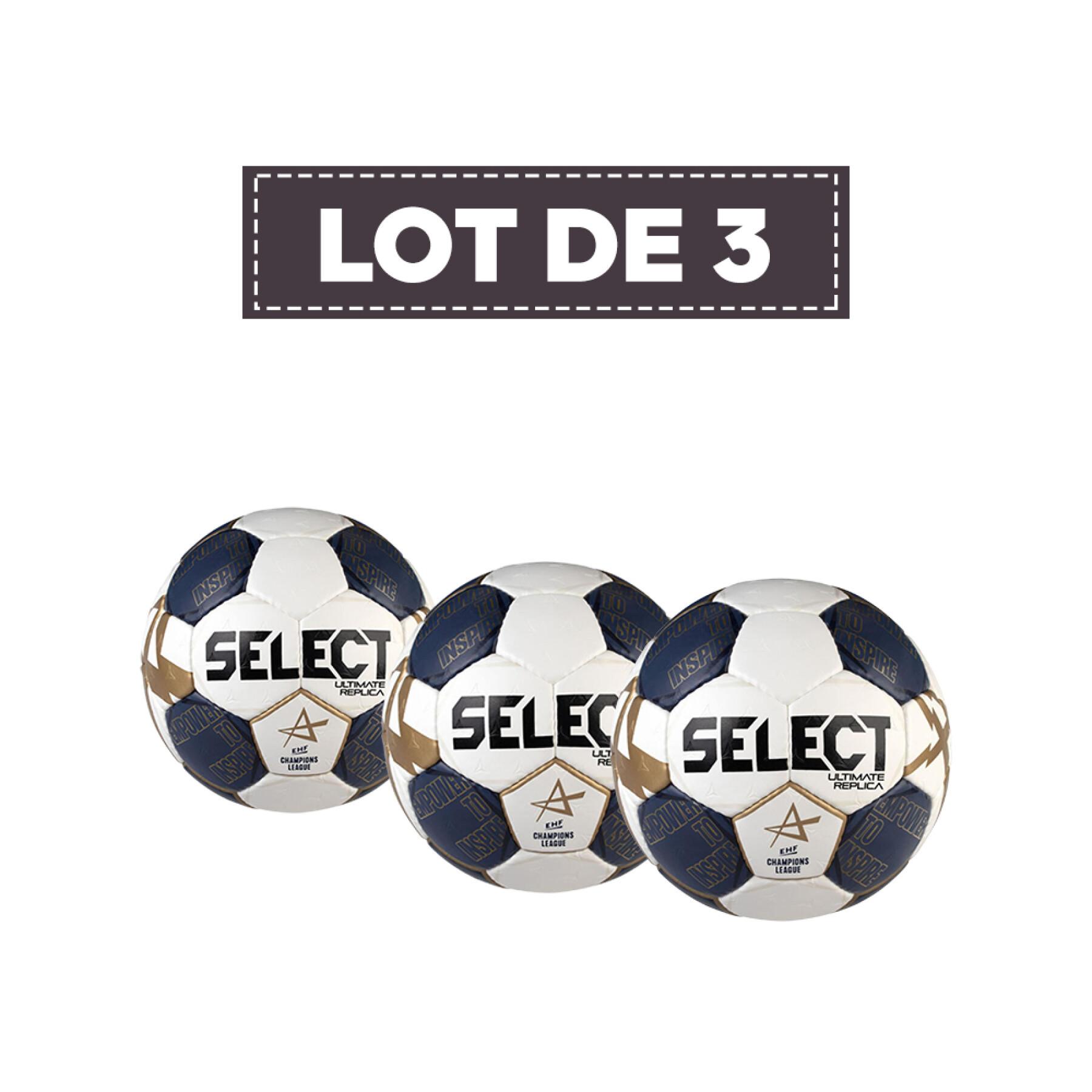 Set of 3 handballs Select Ultimate Replica CL V21