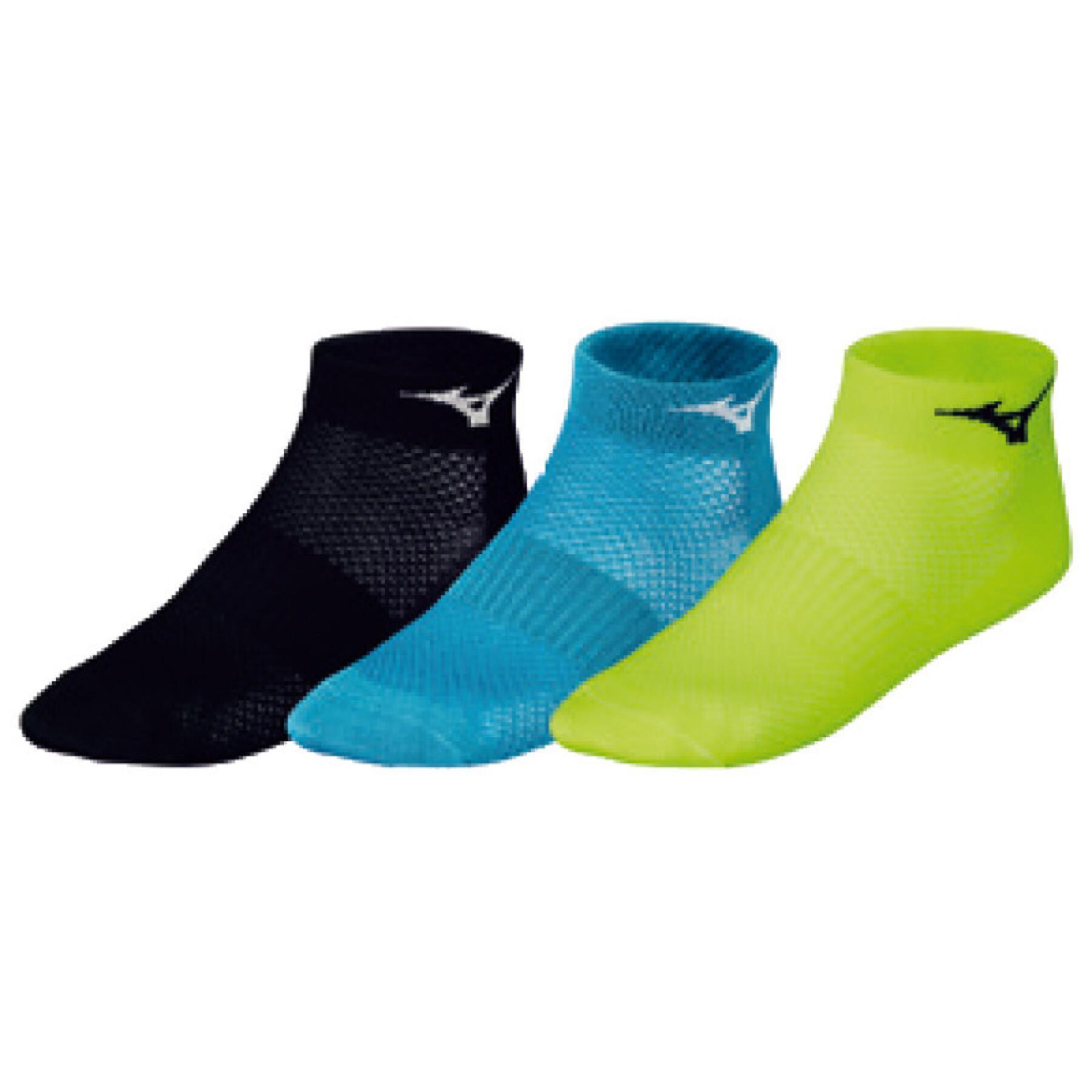 Set of 3 pairs of running socks Mizuno