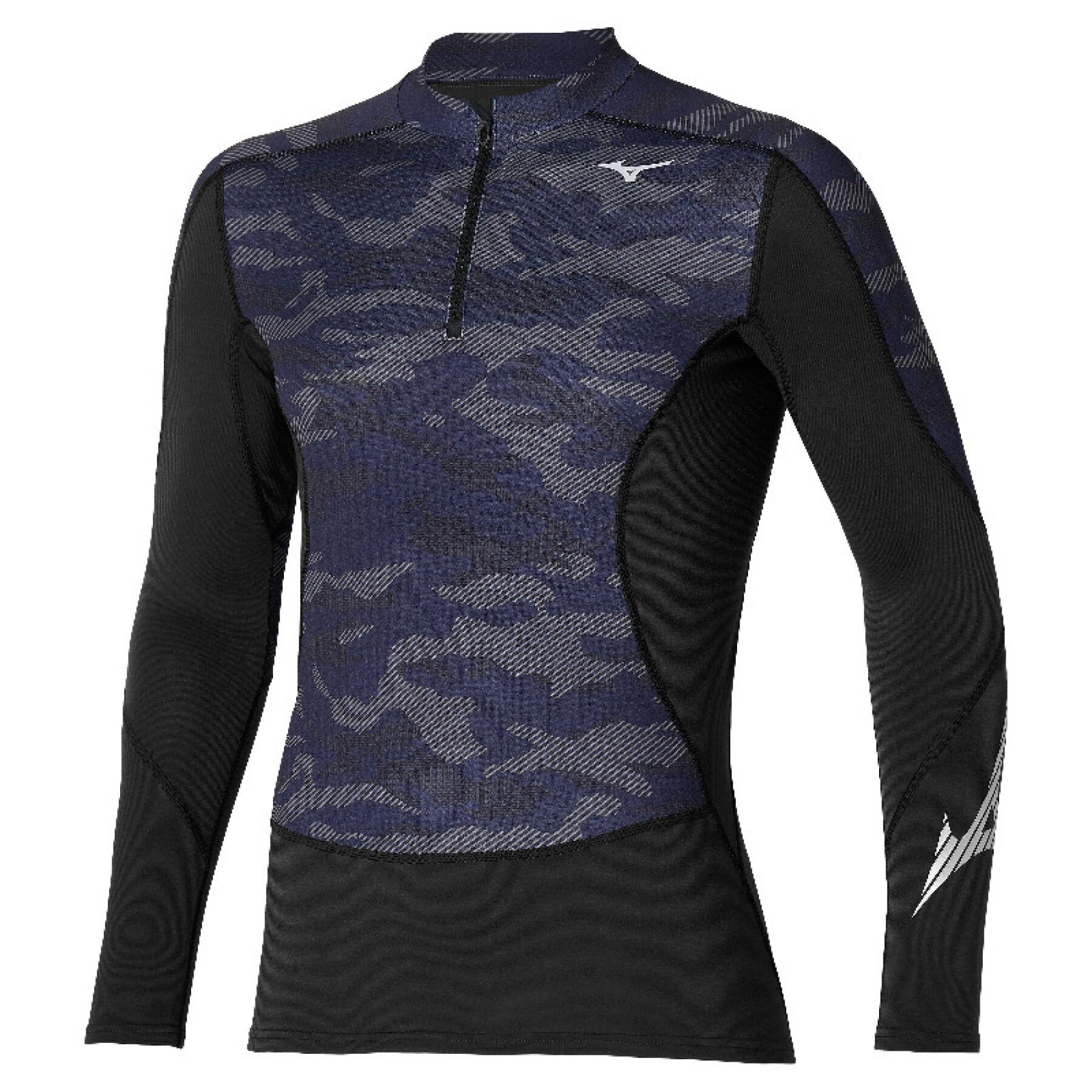 Long-sleeved half-zip jersey Mizuno Breath Thermo Virtual G3