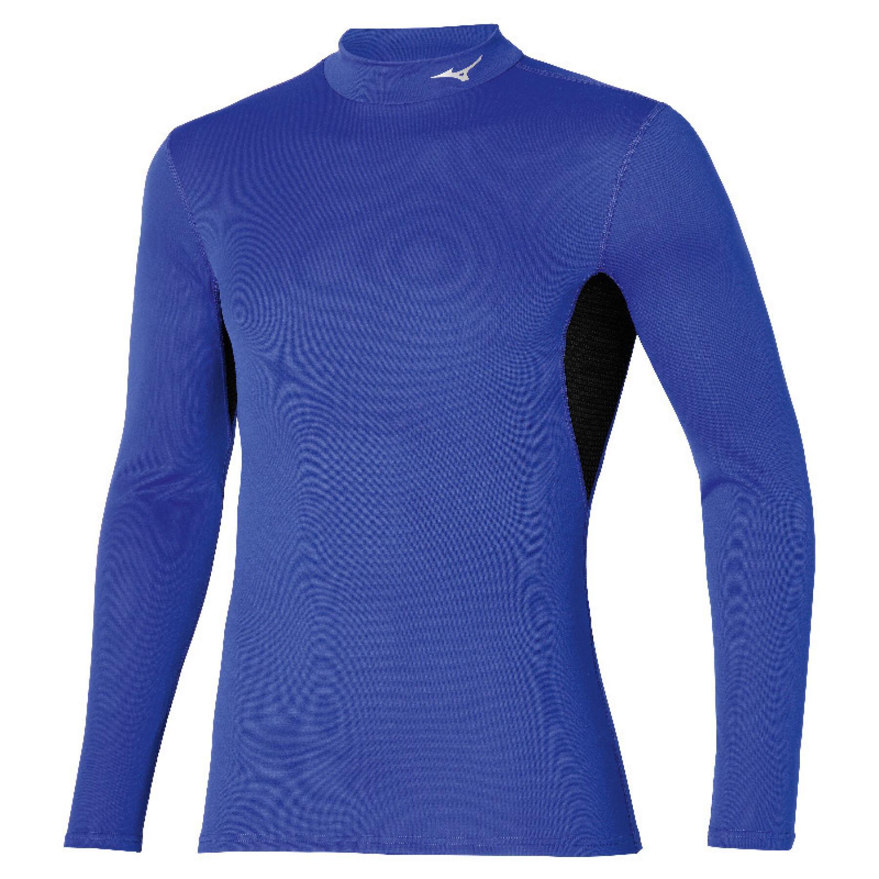 Long sleeve jersey with stand-up collar Mizuno Breath Thermo Mid Weight