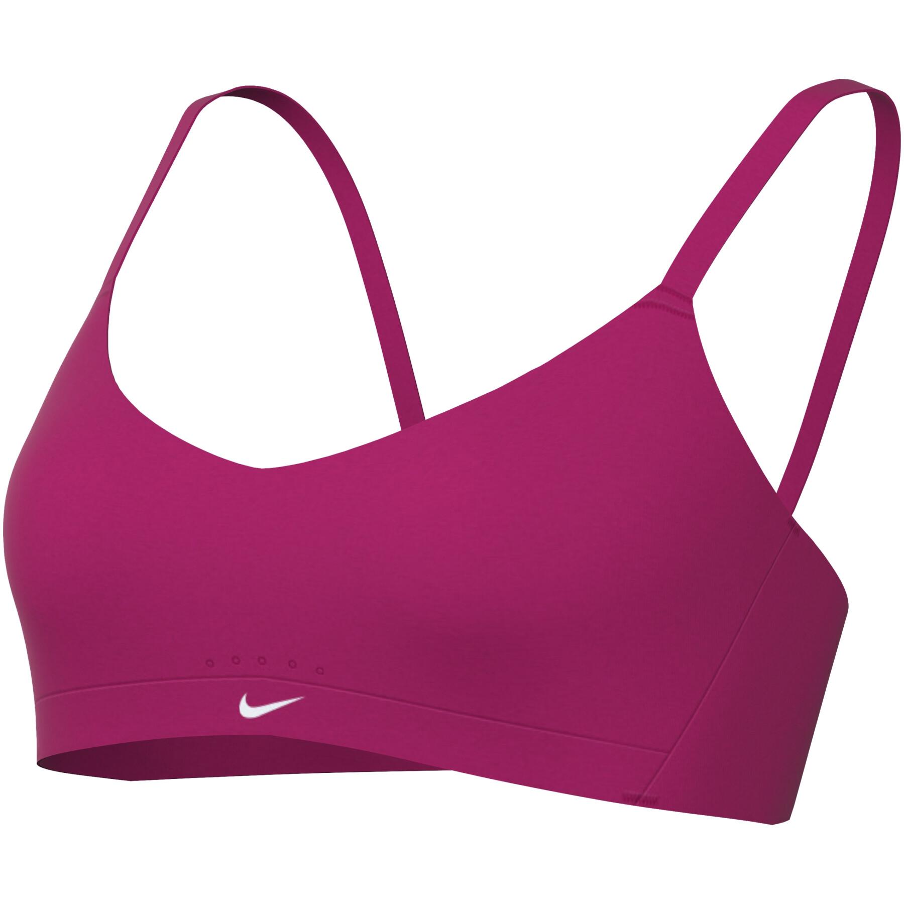 Nike Women's Alate Support Padded Bra DM0526-640 Light Pink Size Small  (C-E)