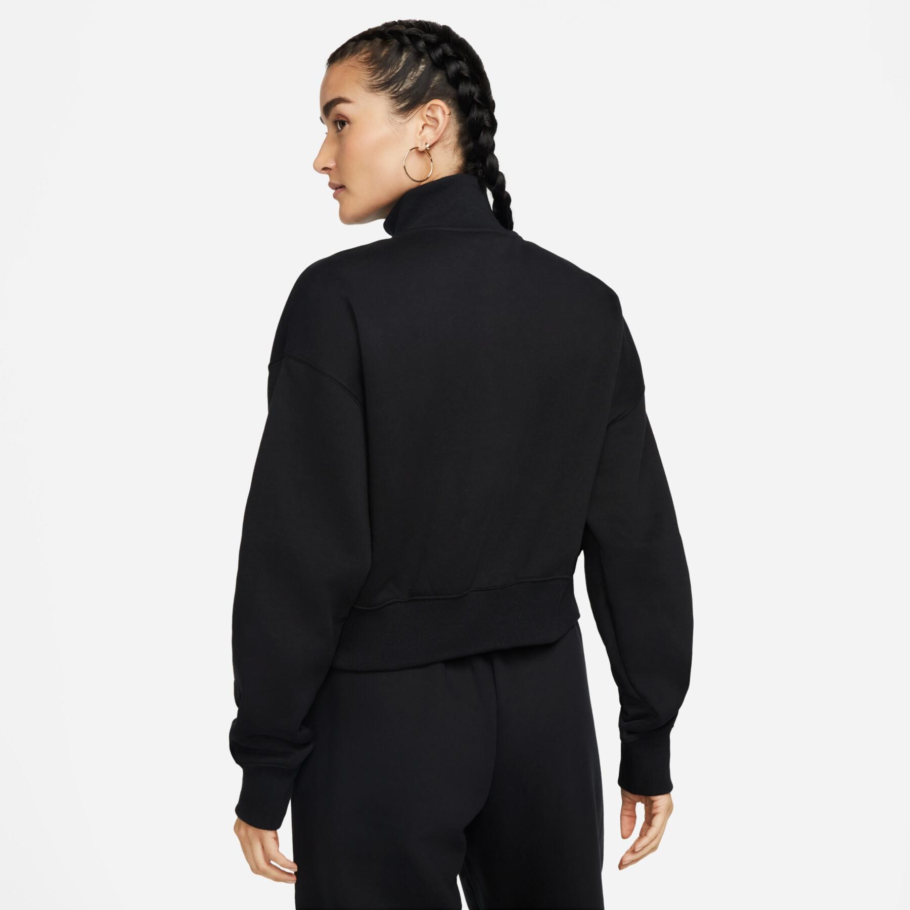Women's 1/2 zip crop sweatshirt Nike Phoenix Fleece
