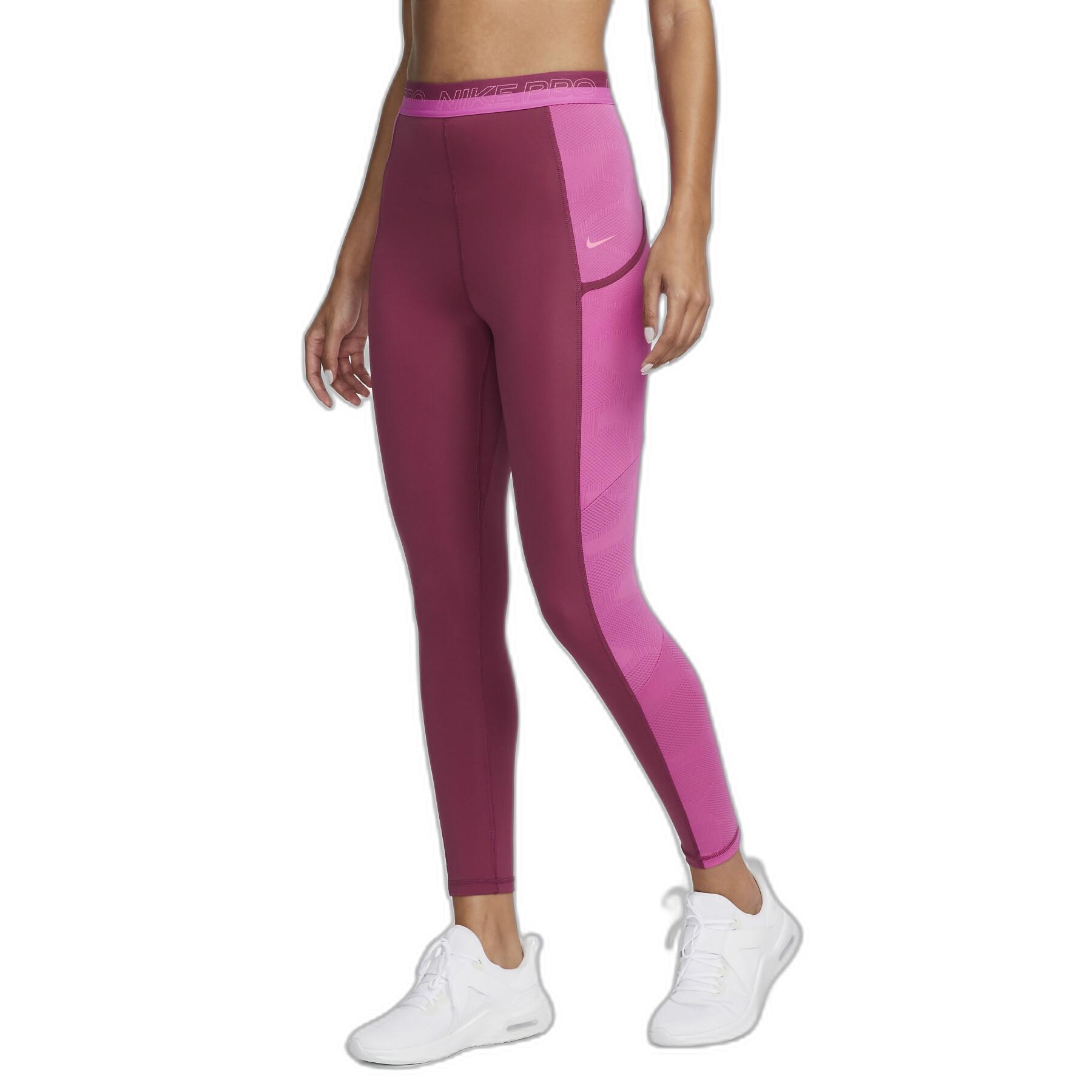 Women's Nike Pro XSmall Burgundy Tight Fit/Full Length Legging New
