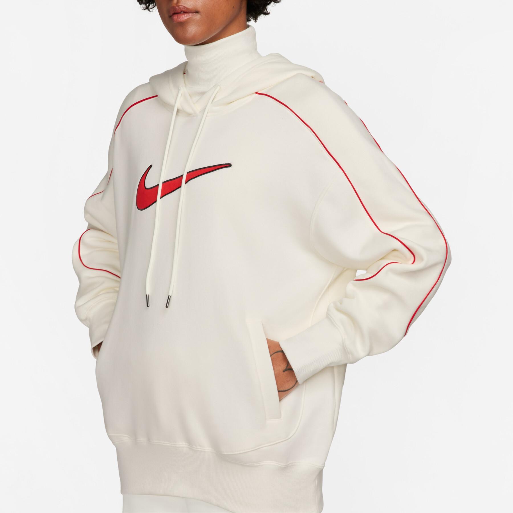 Women\'s oversized hooded fleece sweatshirt Nike - Sweatshirts - Textile -  Handball wear