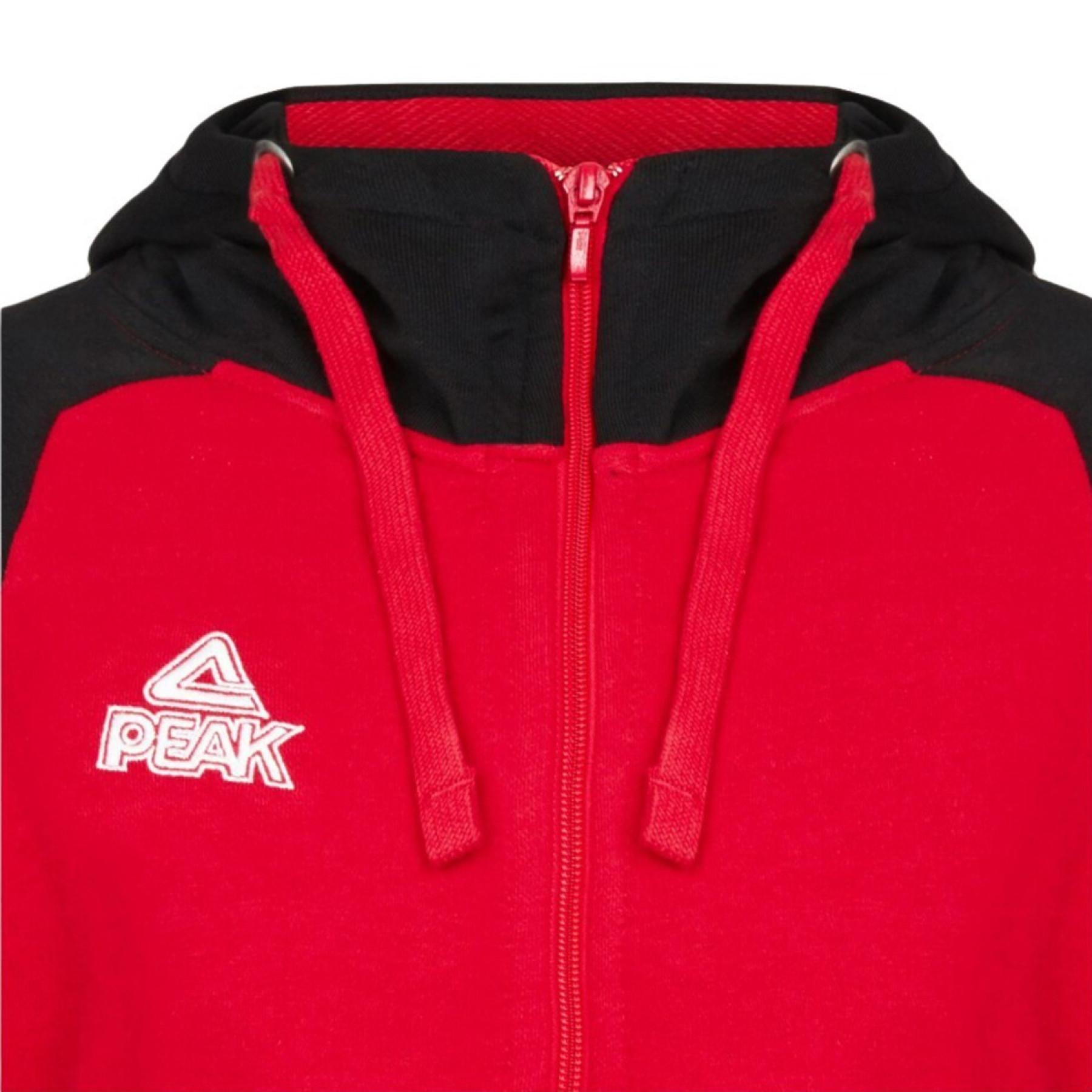 Children's hoodie Peak zip bi-color élite