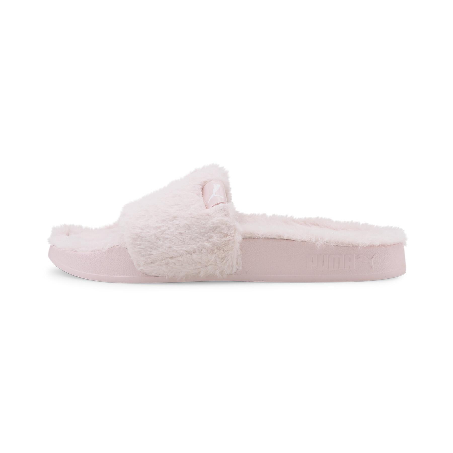 Update more than 216 pink fuzzy slippers puma