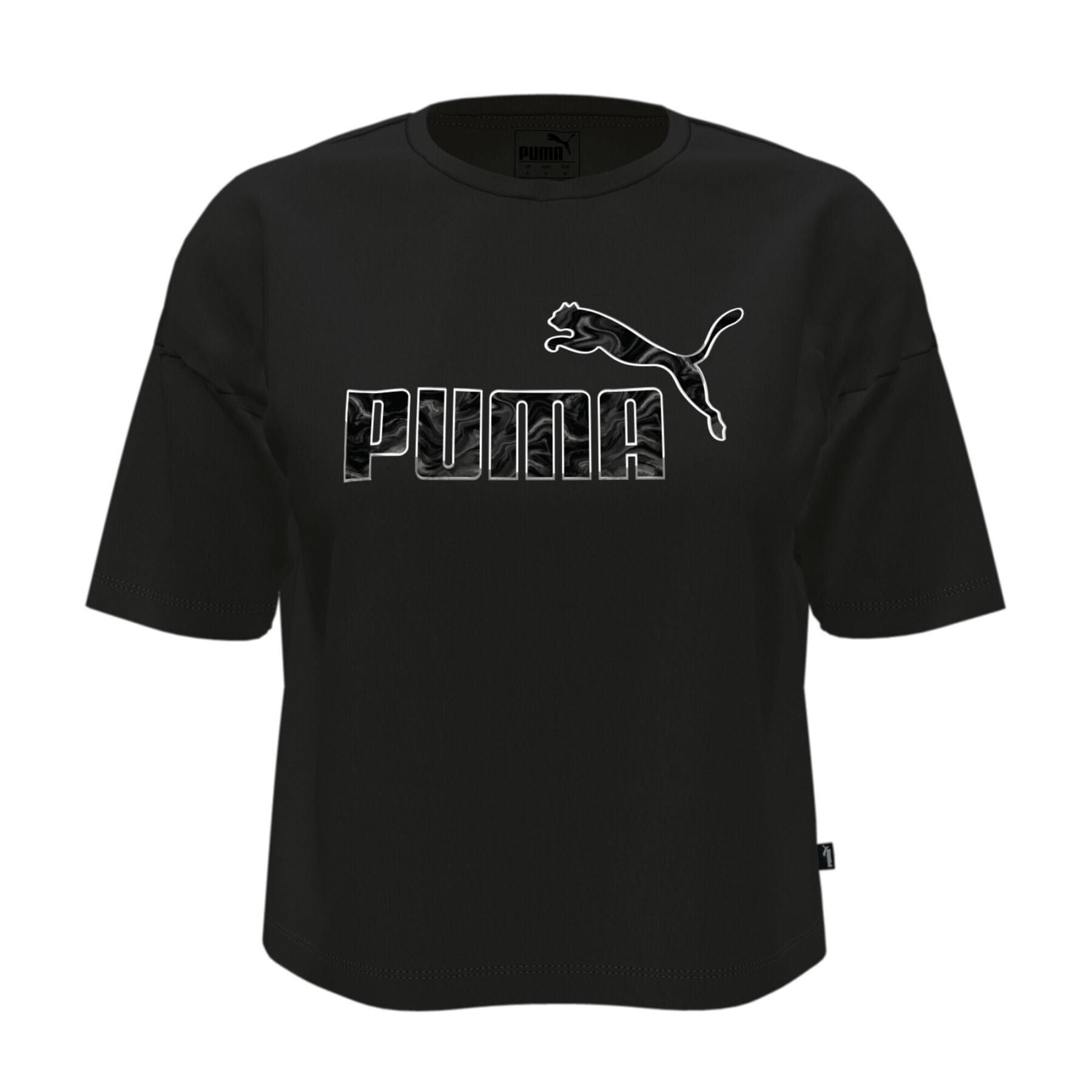 Women's T-shirt Puma ESS+ marbleized Cropped Relaxed - T-shirts - Lifestyle  Woman - Lifestyle