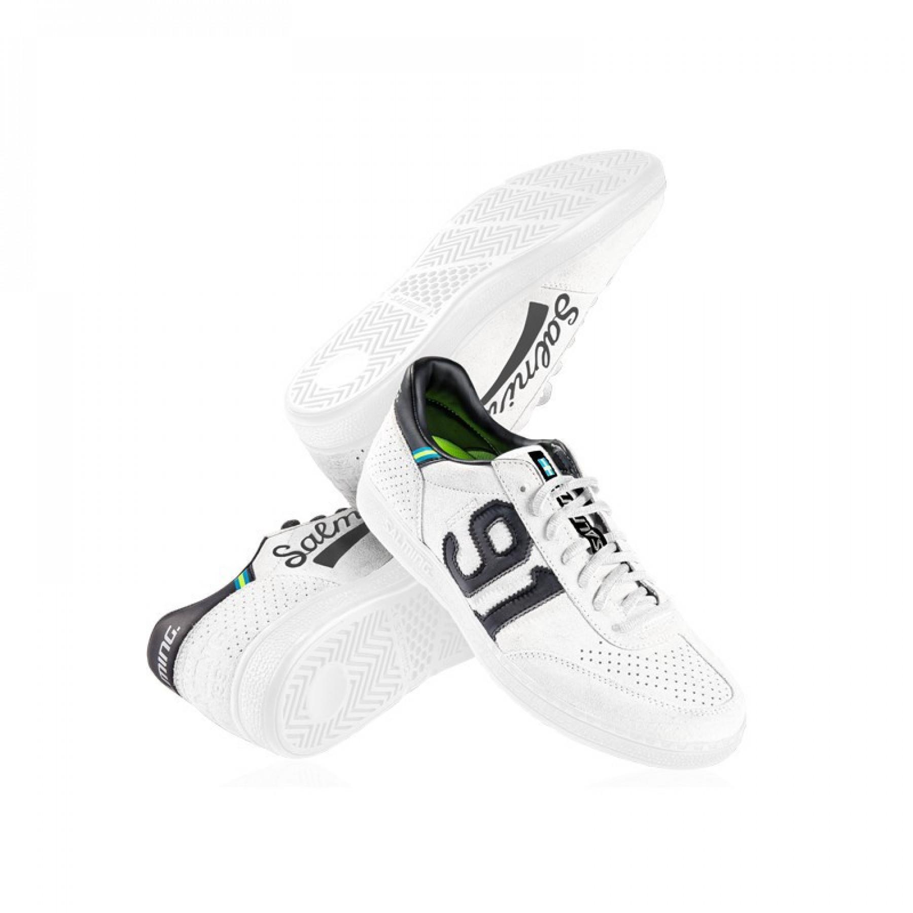 Shoes Salming 91 Goalie Cuir Blanc