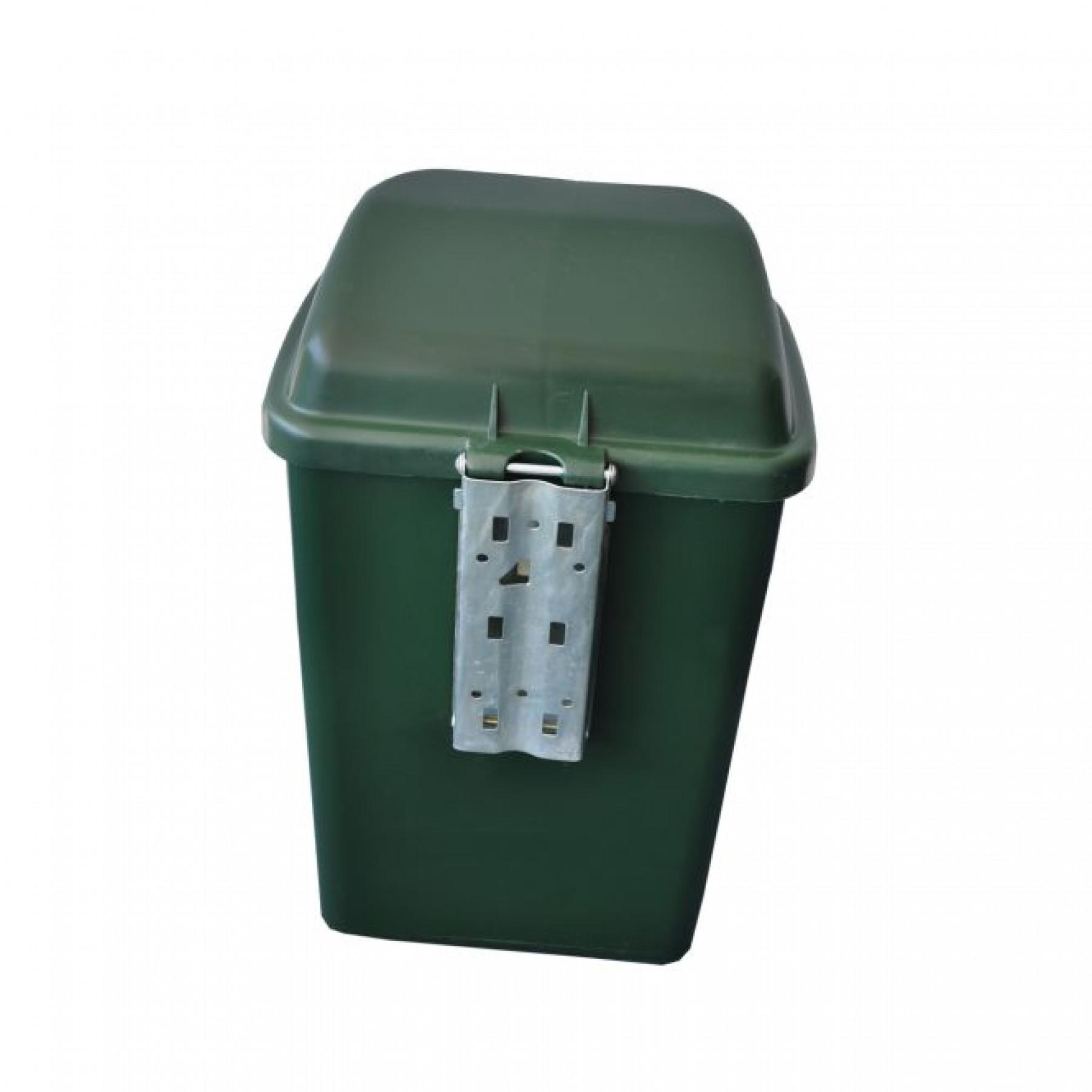 Green garbage can - Carrington Carrington