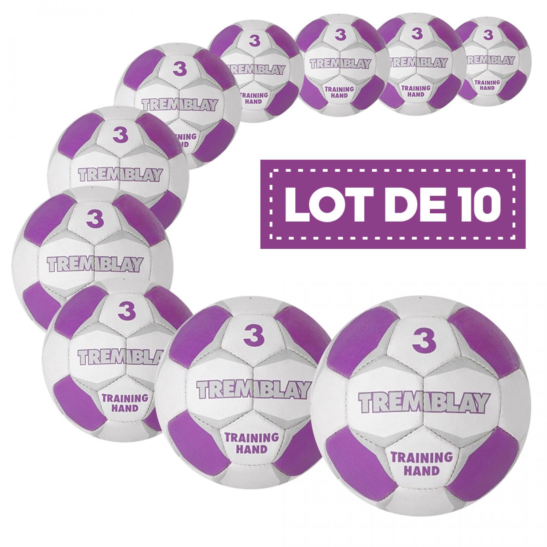 Pack of 10 tremblay training hand balls