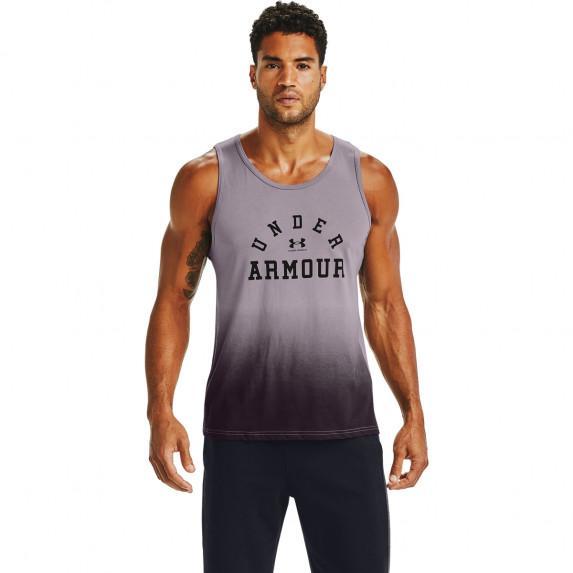 Under Armour Mens Collegiate Vest Purple Sports Gym Breathable Lightweight 