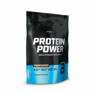 Pack of 10 bags of protein Biotech USA power - Fraise-banane - 1kg