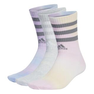 Lot of 3 pairs of high socks for children adidas 3-Stripes