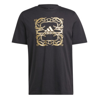 Metallic graphic T-shirt adidas