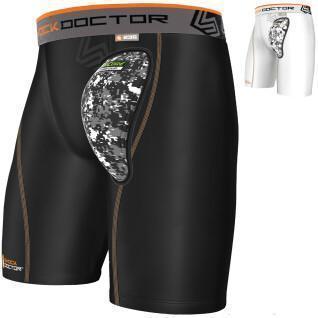 Compression shorts with soft shell Shock Doctor