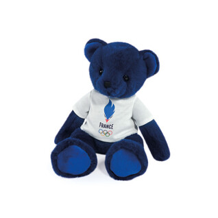 Plush with french team t-shirt Doudou & compagnie 30 cm