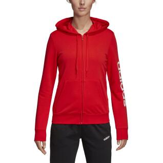 Women's hooded jacket adidas Essentials Linear